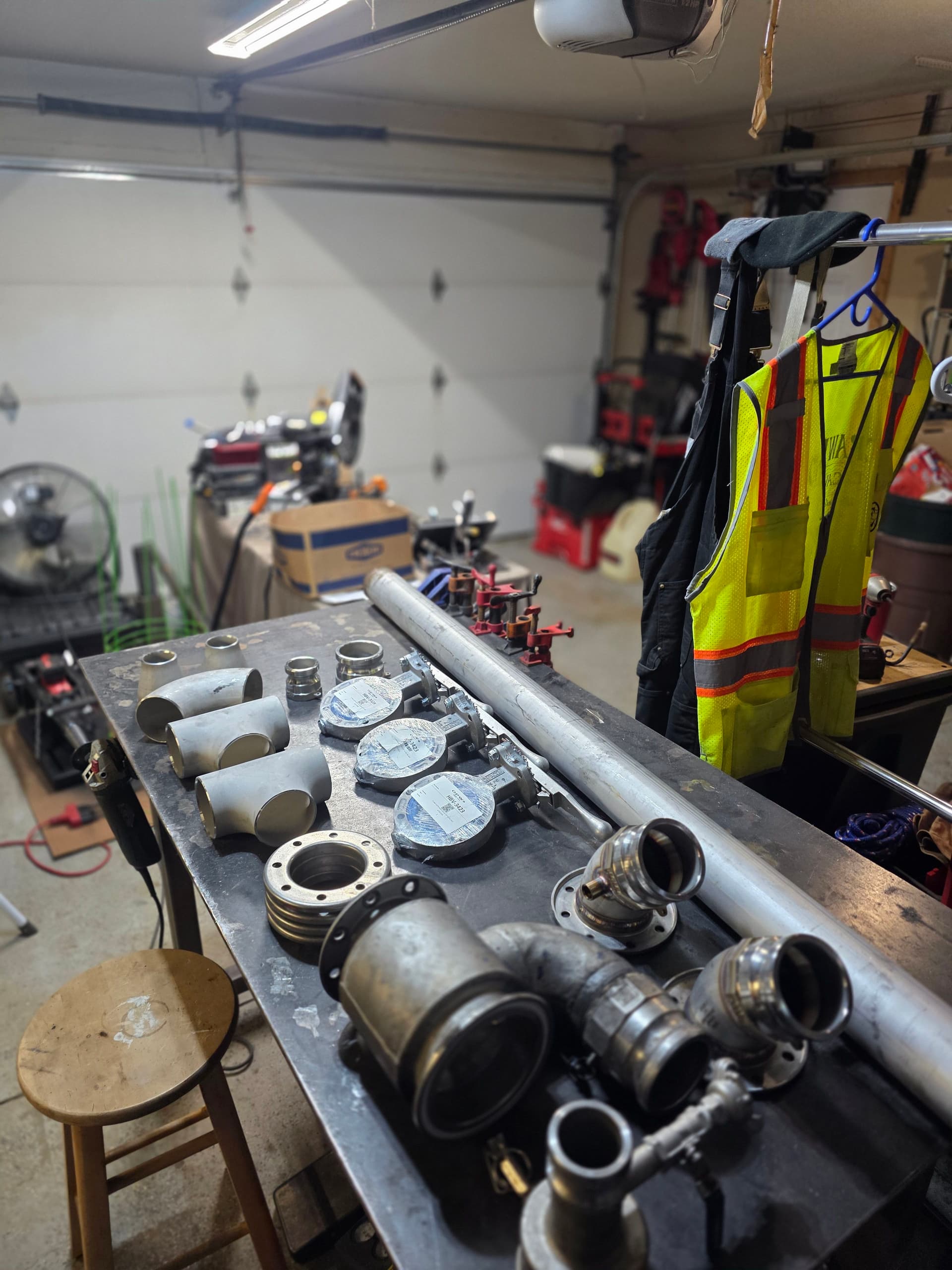 Stainless Piping Fabrication for a Liquid Chemical Semi Trailer
