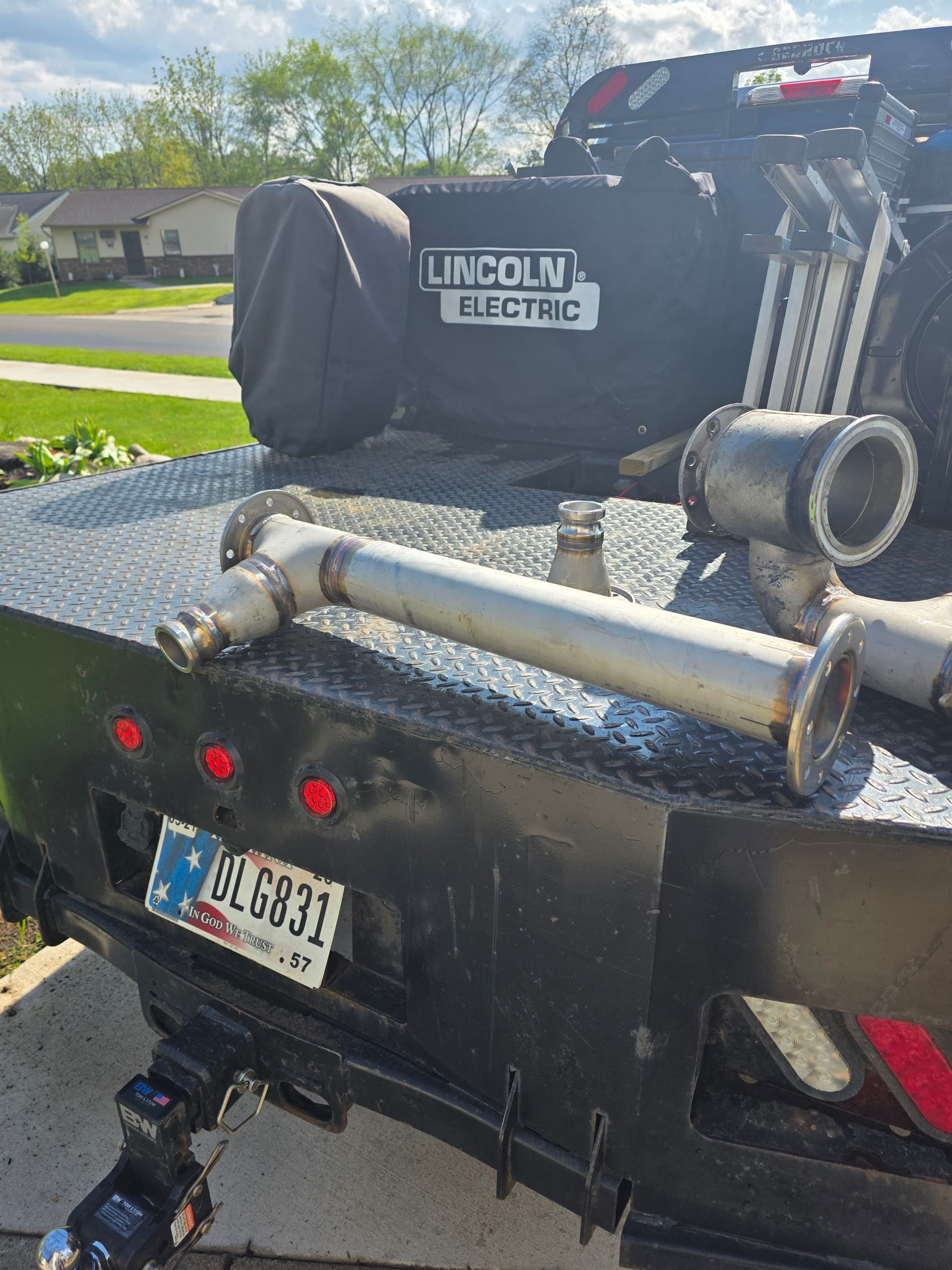 Stainless Piping Fabrication for a Liquid Chemical Semi Trailer